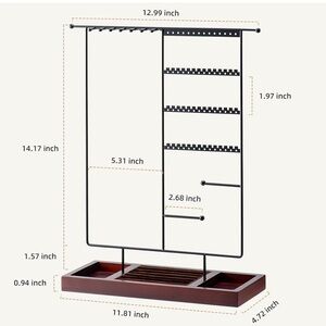 Jewelry holder organizer for earrings and necklaces